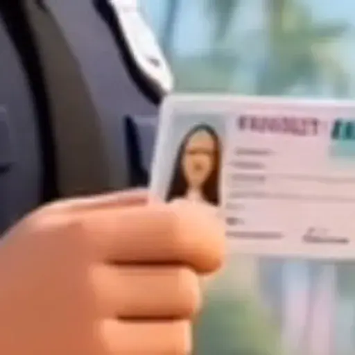 The Woman — License Photo